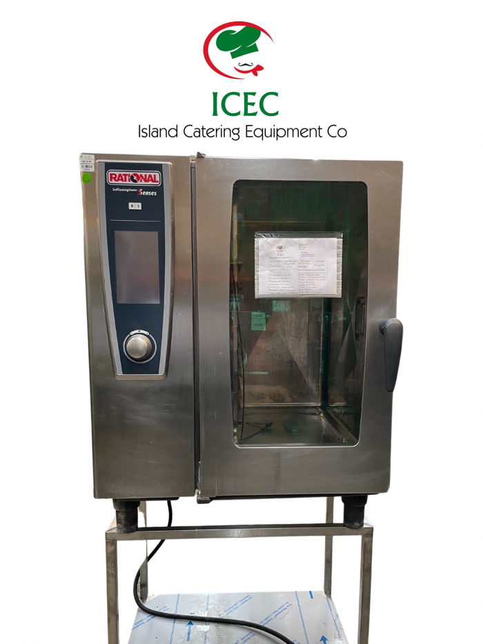 ICEC 06688 Cover Photo Rational SCC White Efficiency, 10-1/1/E (10-Grid Electric Combi Oven) Left Hinge