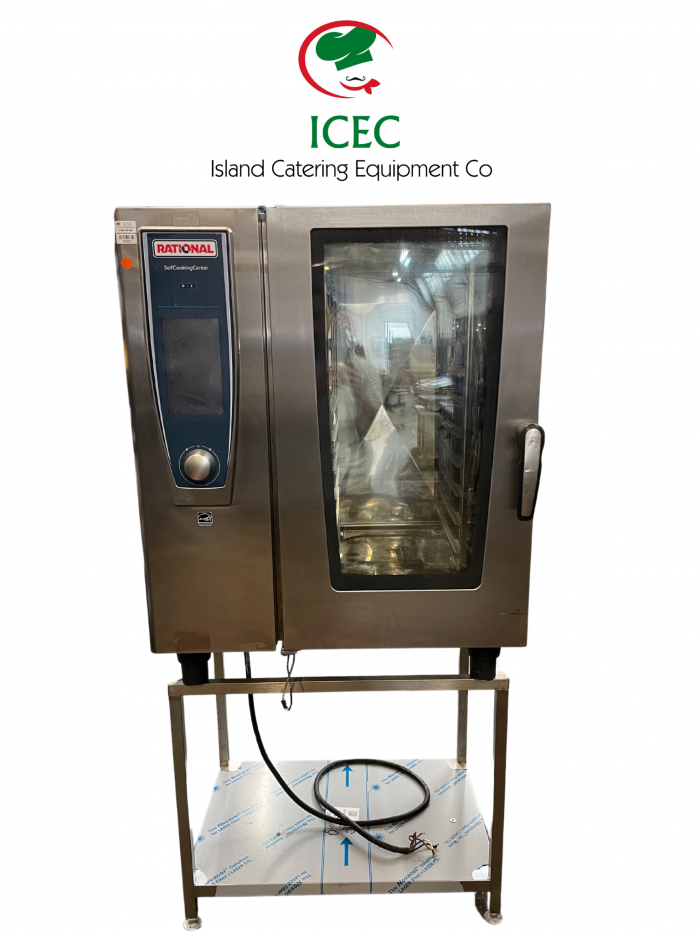 ICEC 06863 Cover Photo Rational SCC White Efficiency, 10-1/1/E (10-Grid Electric Combi Oven) Stainless Steel Handle