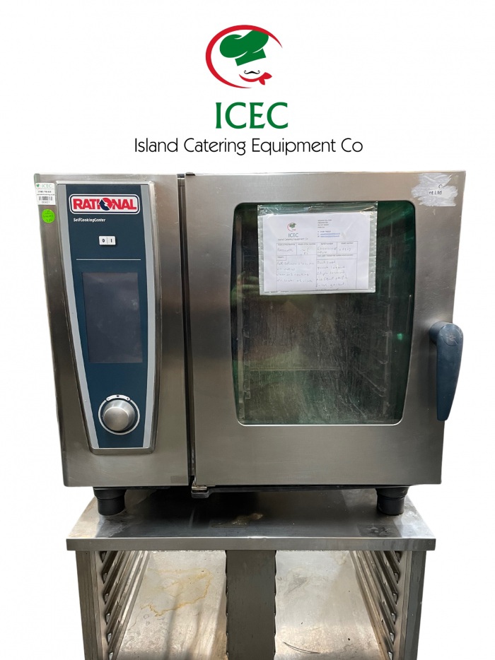 ICEC 06907 Cover Photo 2 Rational SCC White Efficiency, 6-1/1/E (6-Grid Electric Combi Oven) Left Hinge