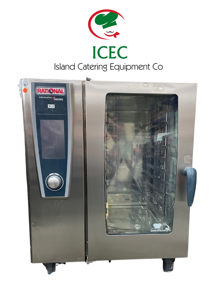 ICEC 06993 Cover Photo Rational SCC White Efficiency, 10-1/1/E (10-Grid Electric Combi Oven) Left Hinge