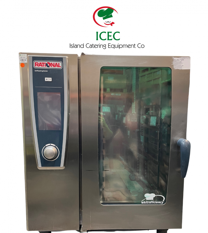 ICEC 06994 Cover Photo Rational SCC White Efficiency, 10-1/1/E (10-Grid Electric Combi Oven) Left Hinge