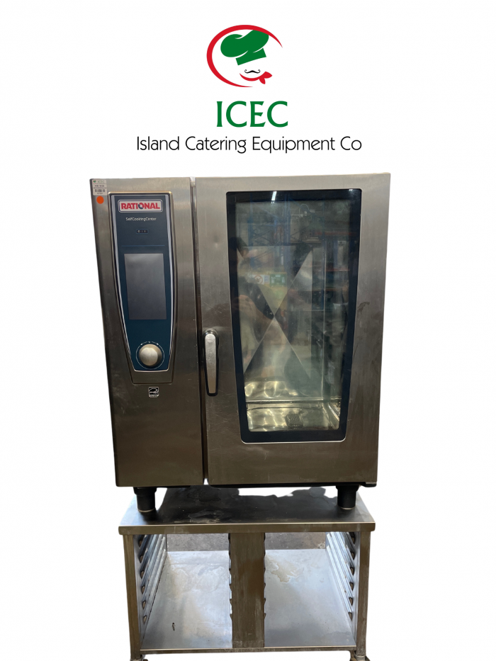 ICEC 07001 Cover Photo Rational SCC White Efficiency, 10-1/1/E (10-Grid Electric Combi Oven) Stainless Steel Handle