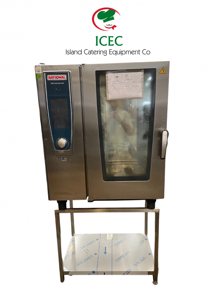 ICEC 07007 Cover Photo Rational SCC White Efficiency, 10-1/1/E (10-Grid Electric Combi Oven) Stainless Steel Handle