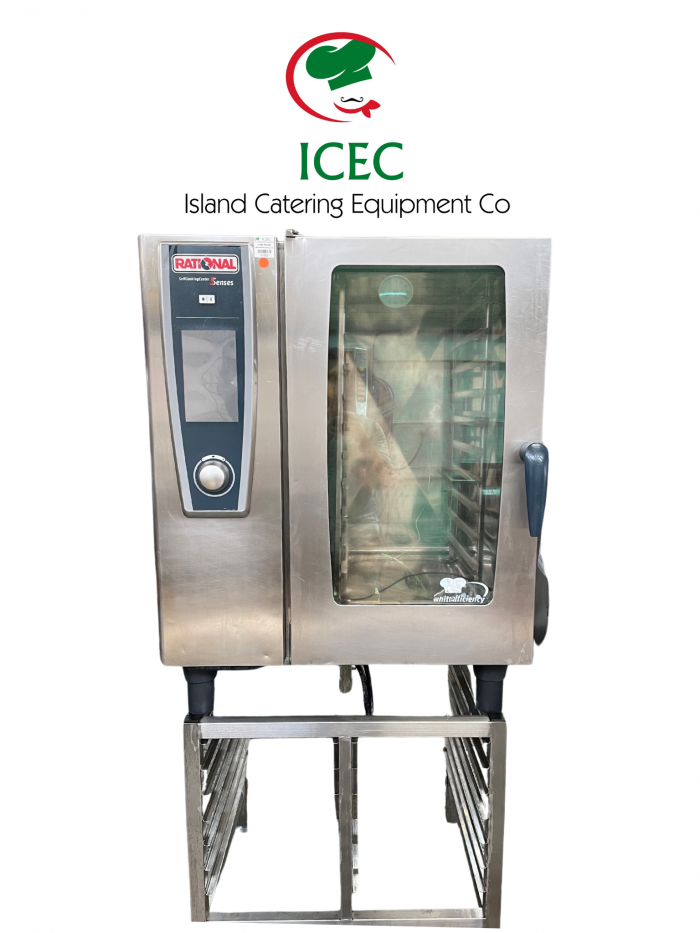 ICEC 07022 Cover Photo Rational SCC White Efficiency, 10-1/1/E (10-Grid Electric Combi Oven) Left Hinge