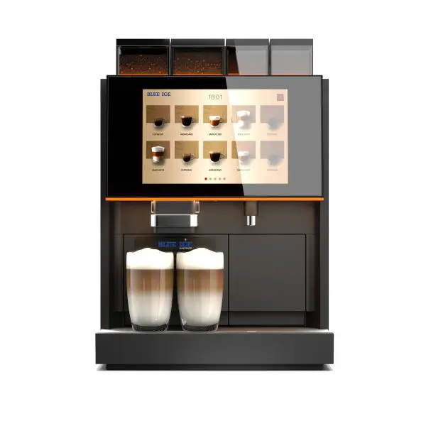 Blue Ice Coffee Machine AZZURI PREMIUM PRO 30 drink option 150 drink D Touch Screen 3290 Blue Ice Coffee Machine Azzuri Premium Pro