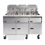 Pitco fryer SG14RS-FD-FFF Solstice 3 Tank with Filtration (Gas)