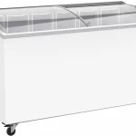 Sterling Pro Chest Freezer Green SPC461GC Glass Sliding Lid 461 Litres.