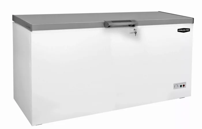 Sterling Pro Chest Freezer Green SPC570SS Triple Mode With Stainless Steel Lid 572 Litres. - Image 1