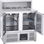 Sterling Pro Pizza Prep Cobus SPU902PZ 2 Door Counter With Granite Top 240 Litres.