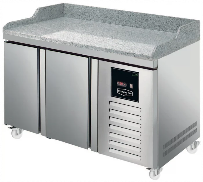 Sterling Pro Pizza Prep Green SPI 7 135 20 GR 2 Door Counter With Granite Top 290 Litres 1675 Sterling Pro Pizza Prep Green SPI-7-135-20-GR 2 Door Counter With Granite Top 290 Litres.