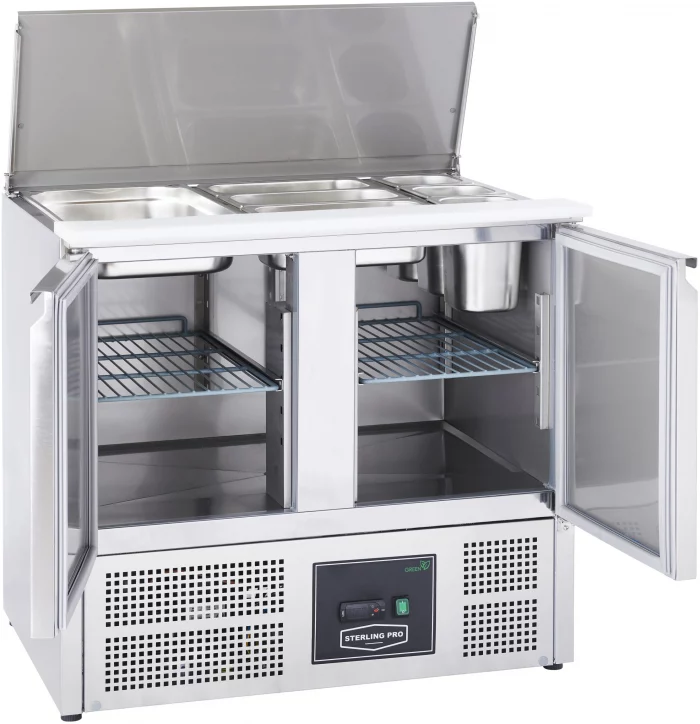 Sterling Pro Saladette Counter Cobus SPU200SL 2 Door With Chopping Board 240 Litres 685 Sterling Pro Saladette Counter Cobus SPU200SL 2 Door With Chopping Board 240 Litres.