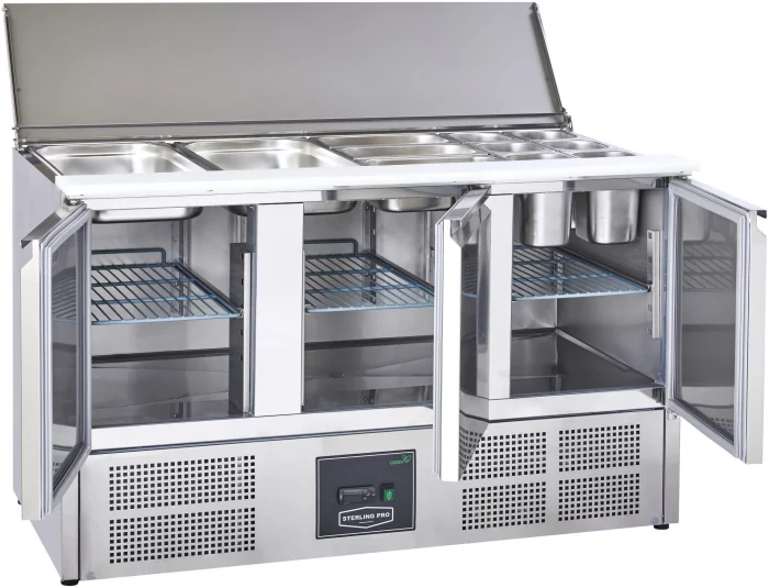 Sterling Pro Saladette Counter Cobus SPU300SL 3 Door With Chopping Board 368 Litres 975 Sterling Pro Saladette Counter Cobus SPU300SL 3 Door With Chopping Board 368 Litres.