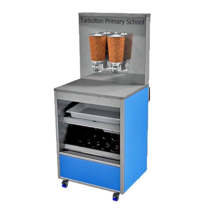 Moffat Happy Host Breakfast Club Display HH1SB self service 1 chilled 1 hot shelve with twin cereal dispenser 1325 Moffat Happy Host Breakfast Club Display HH1SB self service 1 chilled 1 hot shelve with twin cereal dispenser.
