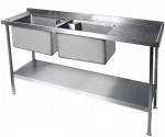 Moffat S-Steel SSU157BBD sink 150x70x90 double bowl 50x45.