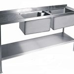 Moffat S-Steel SSU157DBB sink 150x70x90 double bowl 50x45.