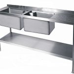 Moffat S-Steel SSU187BBD sink 180x70x90 double bowl 60x45.