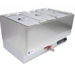 Parry Hot Hold 1885 electric bain marie wet with drain 3 x 1]3 GN.