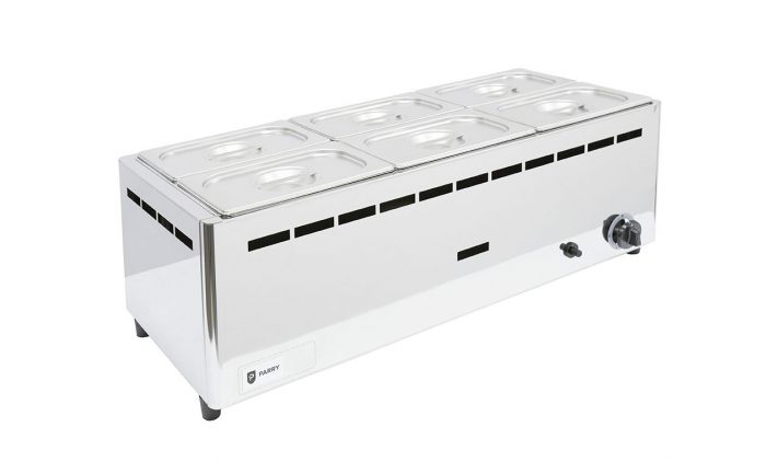 Parry Hot Hold BMF6C G gas bain marie wet 6 x 14 GN 825 Parry Hot Hold BMF6C-G gas bain marie wet 6 x 1]4 GN.