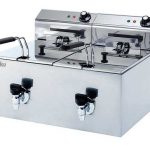 Hallco Fryer MDF88T double tank 2 x 6 litre with tap.
