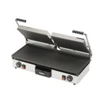 Hallco Grill MEMT16053XNS panini-contact grill double, flat top and bottom.