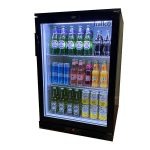 Hallco Refrigeration HC1BK undercounter bottle fridge single door.