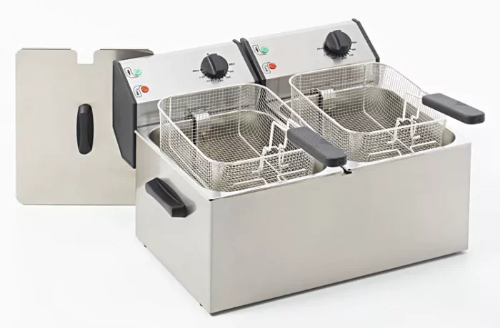 RollerGrill Fryer FD50D counter top electric 2x5L double tank. - Image 1