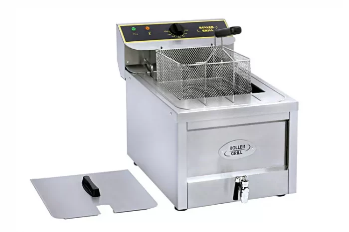 RollerGrill Fryer RFE12 counter top electric 12L deep single tank with draining system. - Image 1