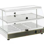 RollerGrill Hot Hold WD200 heated display 2 grid with ventilation.
