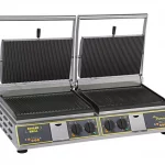 RollerGrill contact Grill PREMIUM DR double ribbed base and top.