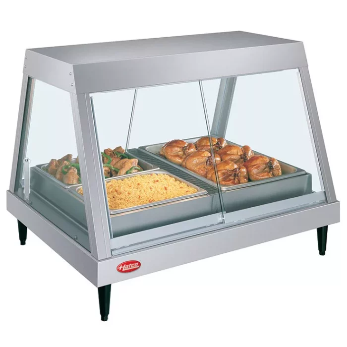 Hatco Hot Hold GRHDH-2P heated display 1 tier 2 plates with humidity. - Image 1