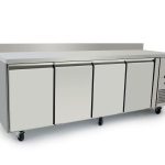 Atosa EPF3442HDSB 4 Door Preparation Counter Fridge with Splash Back  510 Litres