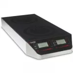 CookTek Heritage Cooktop MC2502FG Double Hob Induction front to back 2X2.5kW 2X22,000BTU With Digital Control Knob