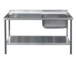 Die Pat Stainless Steel SA-SB15-65-65-SDLH sink single bowl 60 x 50 left drain 150 x 65 x 90
