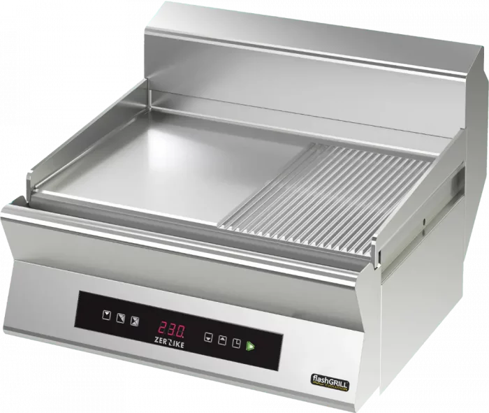 Zernike FlashGrill Griddle GE8070D1C Flat half Ribbed 70cm - Image 1