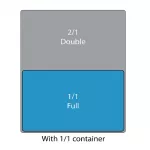 Matfer Bourgeat Stainless Steel Perforated 1/1 Gastronorm Tray 150mm - Image 2