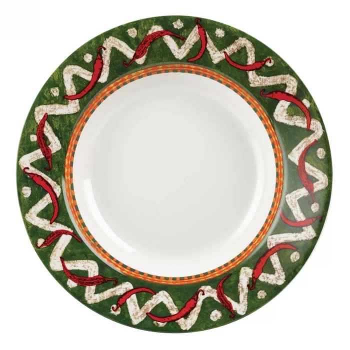 Churchill Salsa Rimmed Pasta Plates (Pack of 12) - Image 1