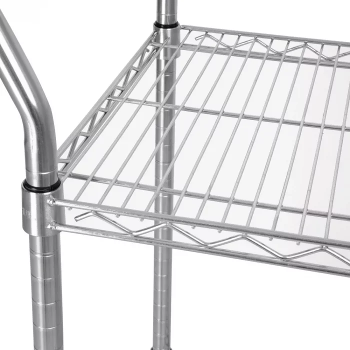 Vogue Chrome 2 Tier Wire Trolley - Image 4