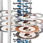 Vogue Mobile Plate Rack 84 Plates - Image 3