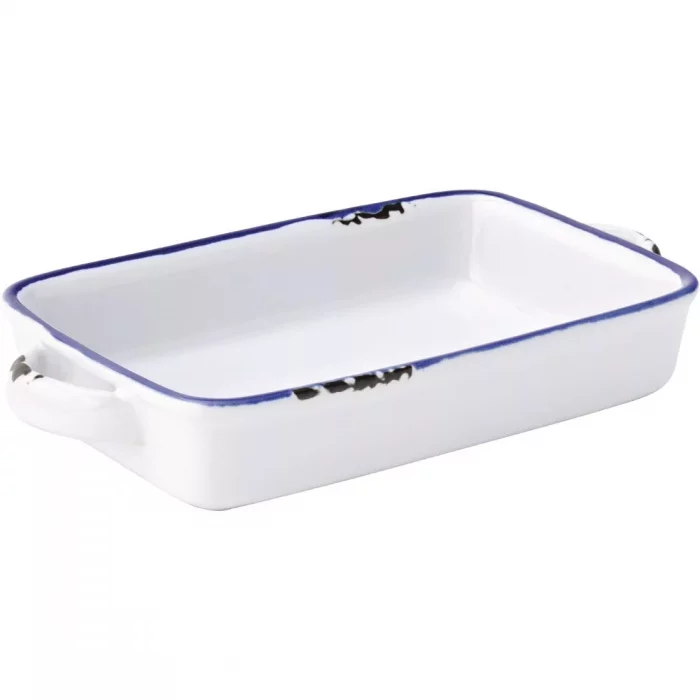 Utopia Avebury Blue Small Rectangular Dish 175mm (Pack of 12) - Image 1