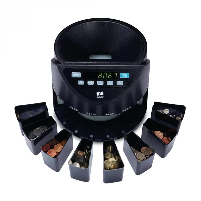 ZZap CS20 Coin Counter & Sorter 220 coins/min - Image 3