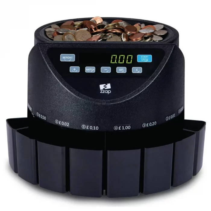 ZZap CS20 Coin Counter & Sorter 220 coins/min - Image 4