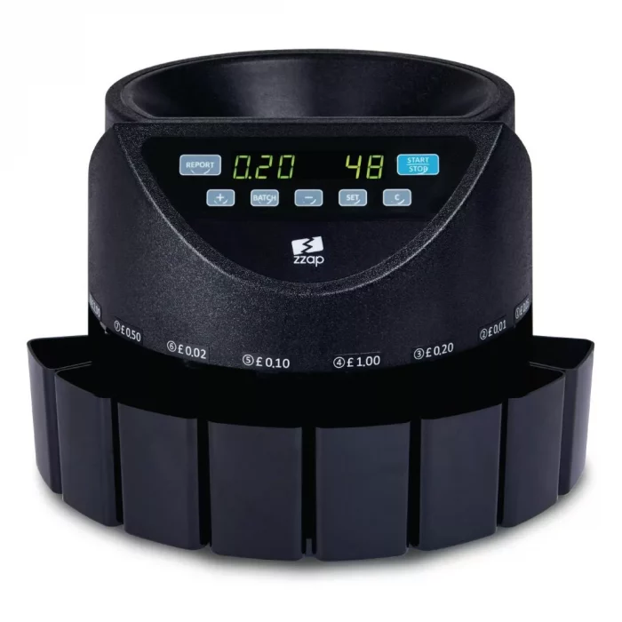 ZZap CS20 Coin Counter & Sorter 220 coins/min - Image 5