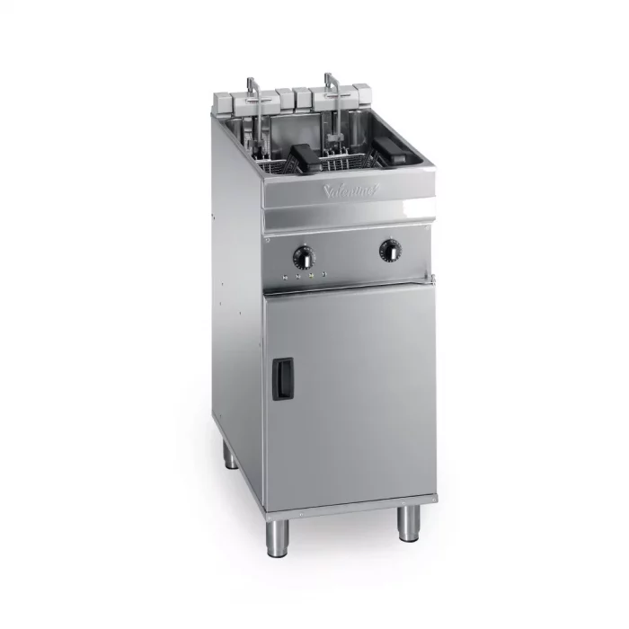 Valentine Single Tank Twin Basket Free Standing Electric Fryer Evo 400 - Image 1