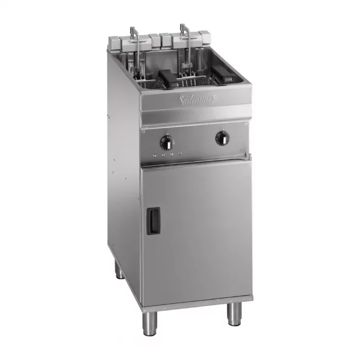 Valentine Single Tank Twin Basket Free Standing Electric Filtration Fryer Evo 400P - Image 1