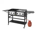 Buffalo 6 Burner Combi BBQ Grill and Griddle - Image 2