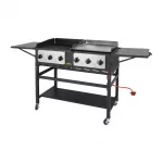 Buffalo 6 Burner Combi BBQ Grill and Griddle - Image 3