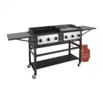 Buffalo 6 Burner Combi BBQ Grill and Griddle - Image 4