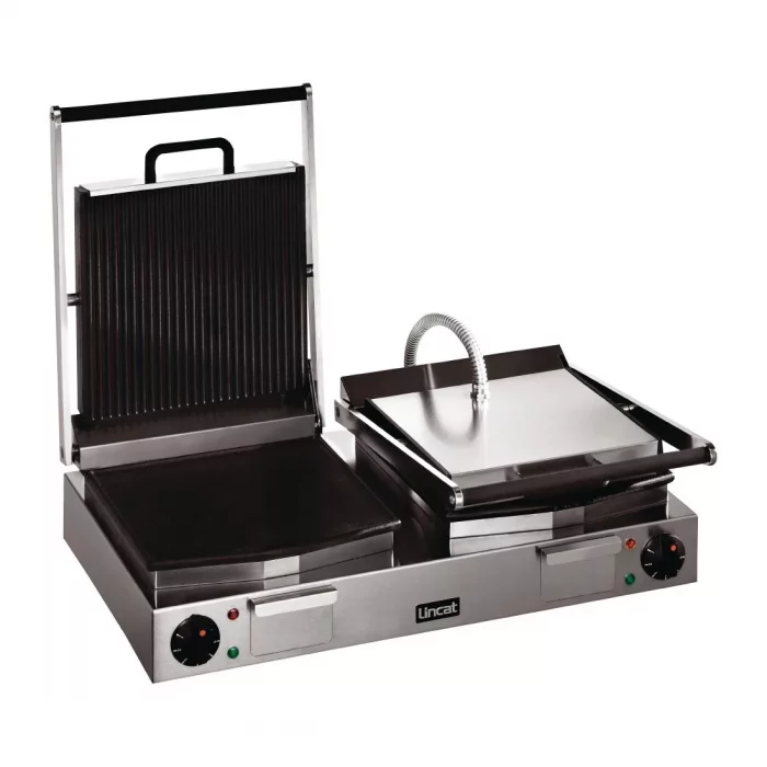Lincat Lynx 400 Electric Twin Ribbed Grill LRG2 - Image 1