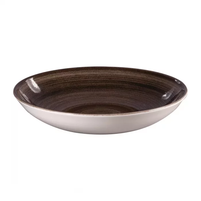 Churchill Stonecast Patina Coupe Bowls Black 248mm (Pack of 12) - Image 1