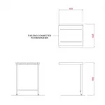 Hobart SC650 Outlet Single Rack Table